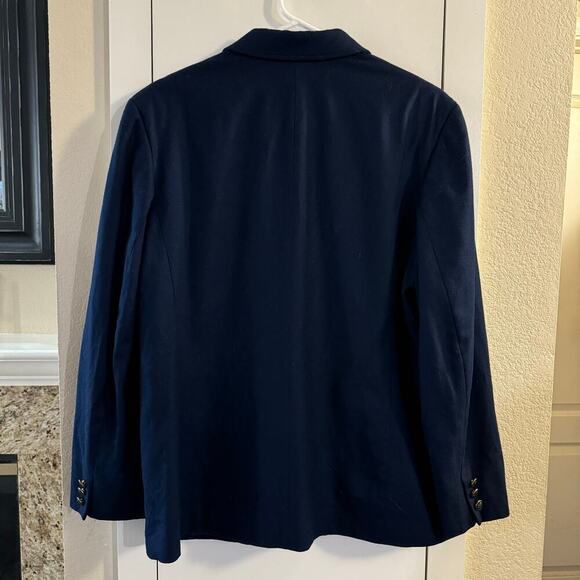 Vintage Pendleton Women’s Pure Virgin Wool Lined Blazer Size 16 Blue USA Made - Picture 2 of 10